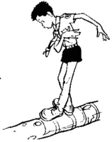 A coloring page of games and activities